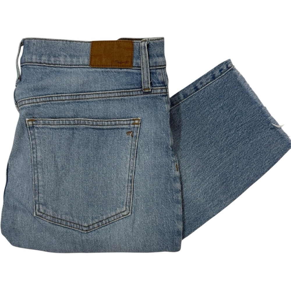 Madewell The Perfect Vintage Jean Women’s 31P Petite‎ Light Wash Distressed Knee